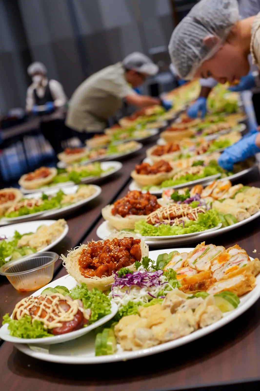 Package B banquet course spread