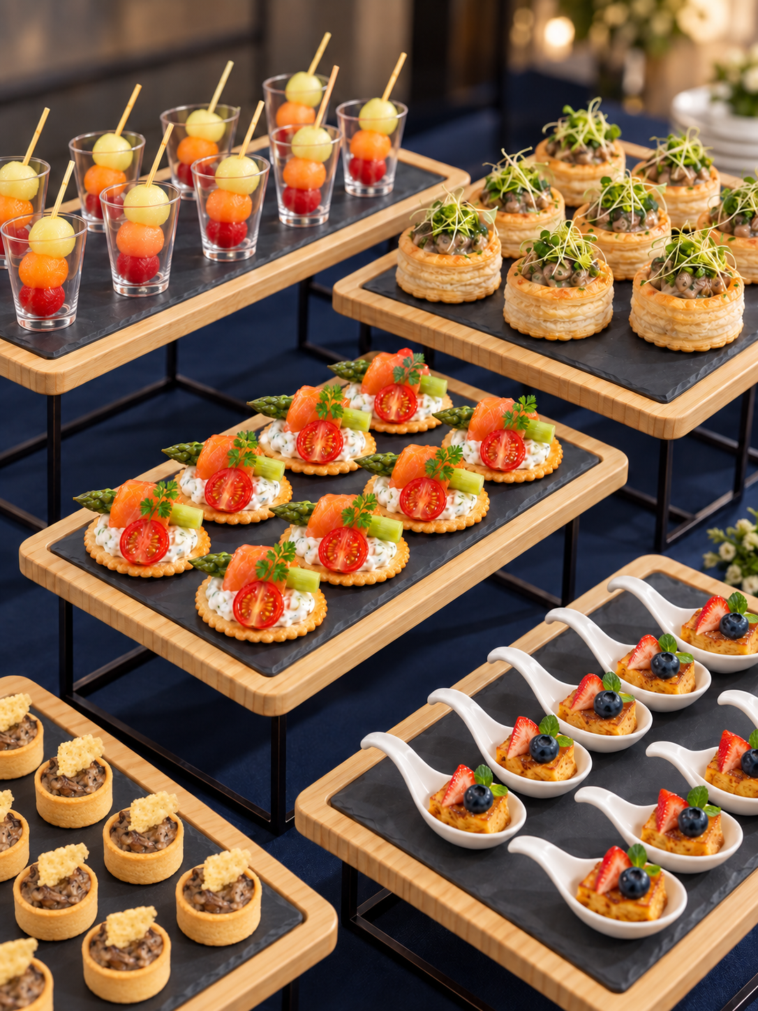 canape food display