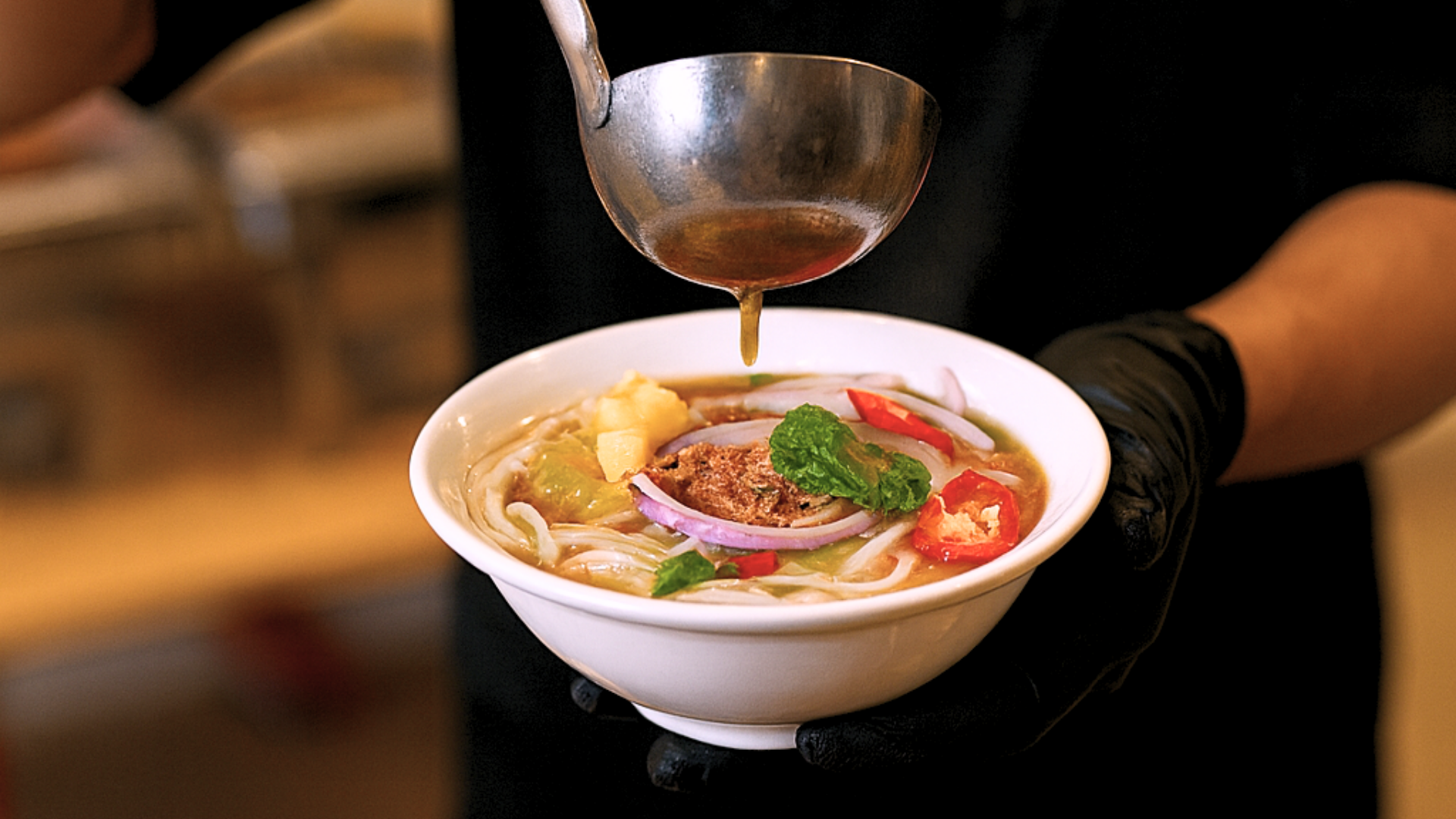 asam laksa live station in event Catering Services  in kuala lumpur, petaling jaya, klang valley