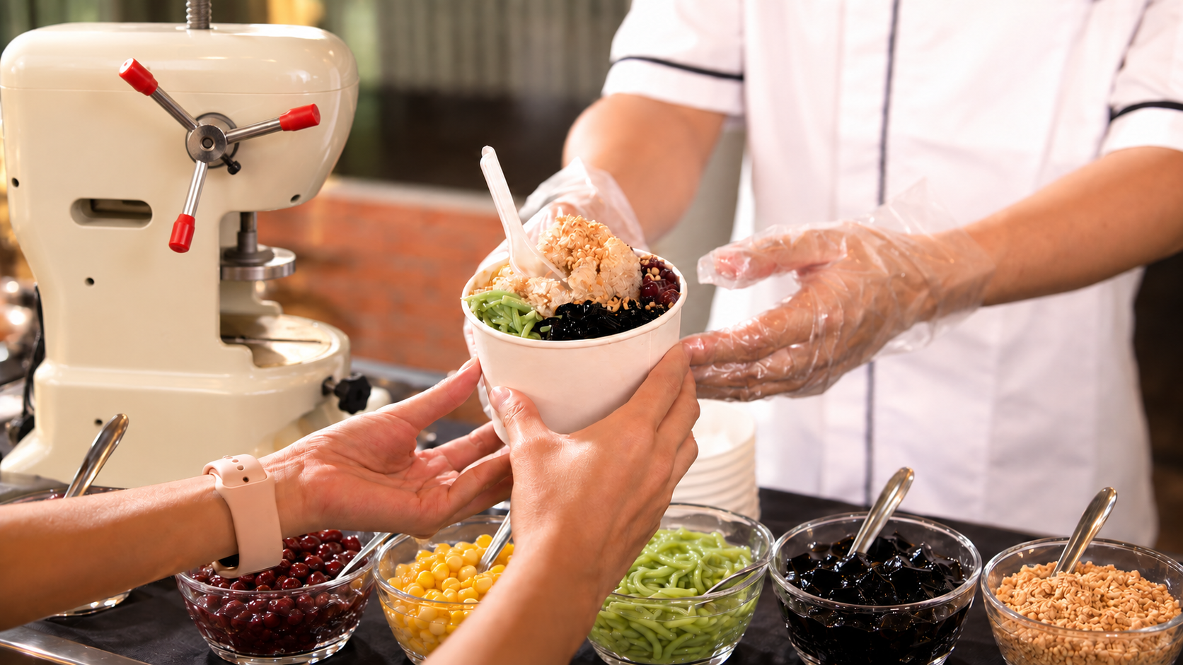 abc and cendol live station on site event