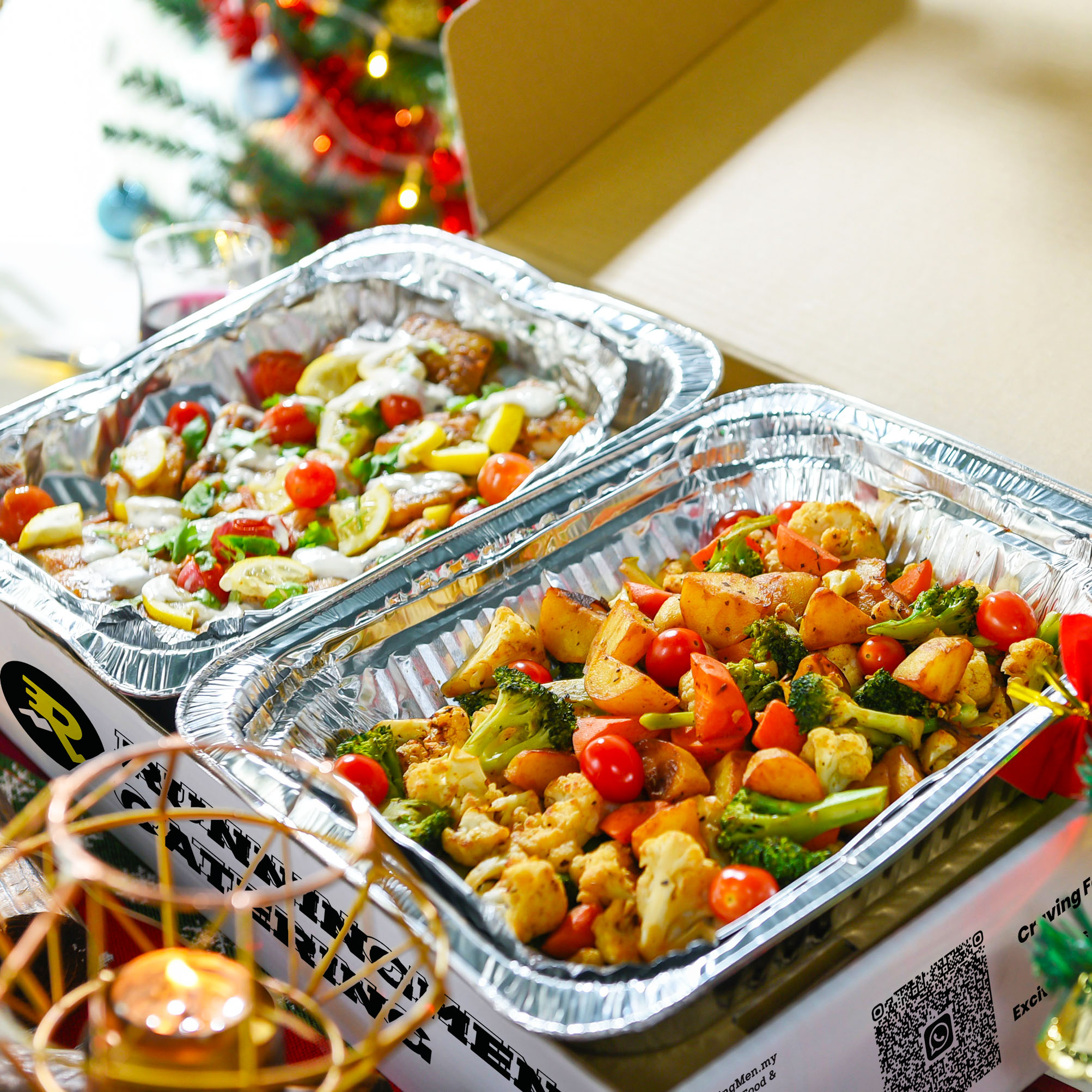 runningmen catering christmas 2020 mixed vegies and fruits