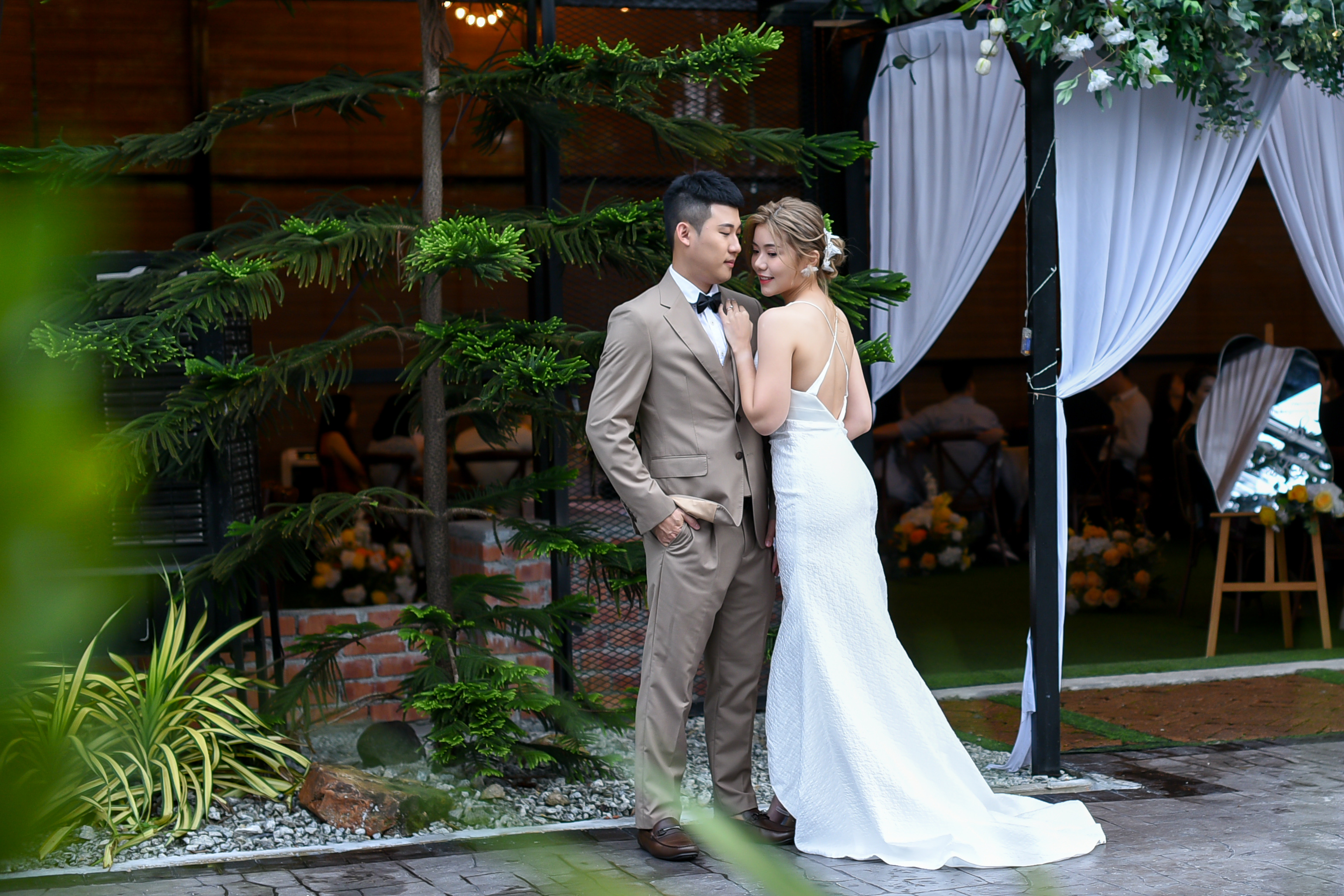 bride and groom of wedding