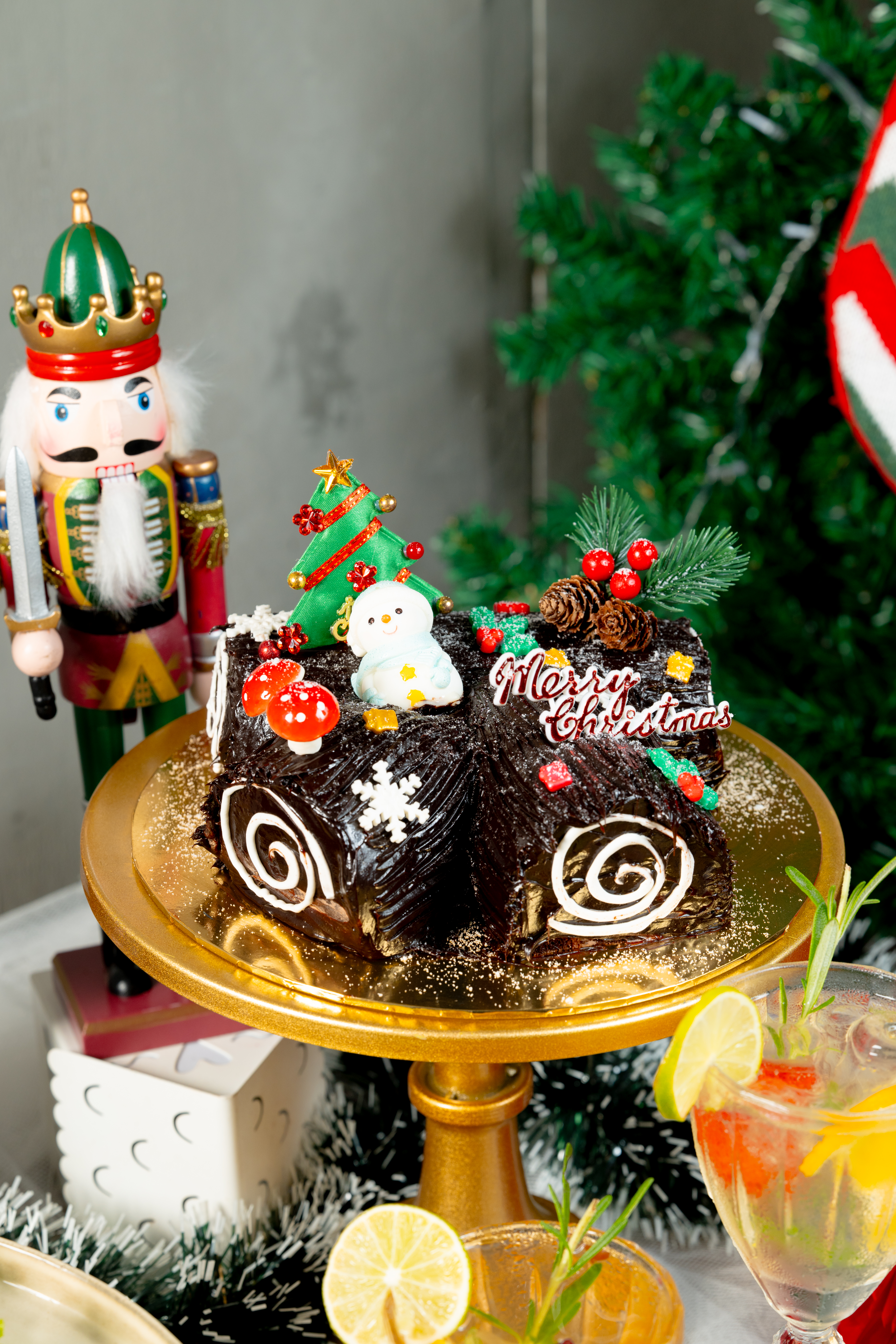 Yule Log Cake